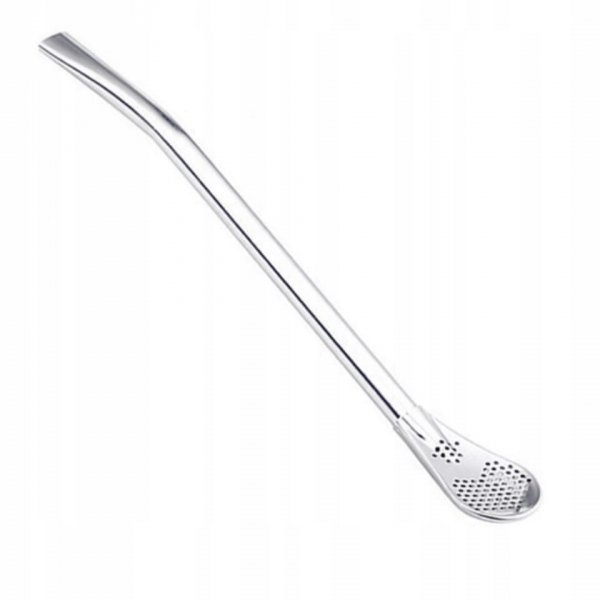 Bombilla Nierdzewna INOX ROSARIO 17,5 cm do yerba mate