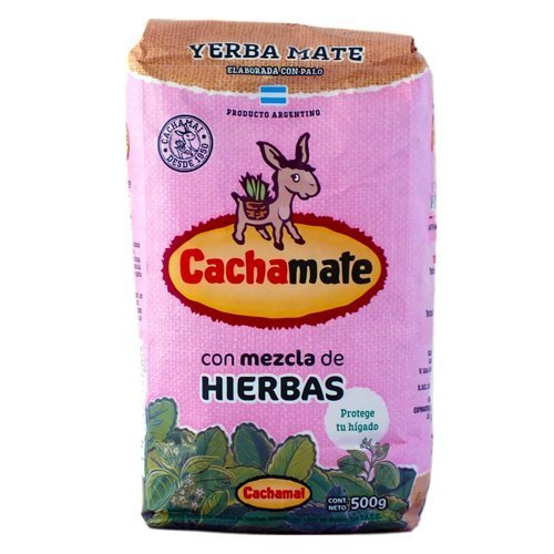 Yerba Mate Cachamate Rosa 500g Menta Boldo