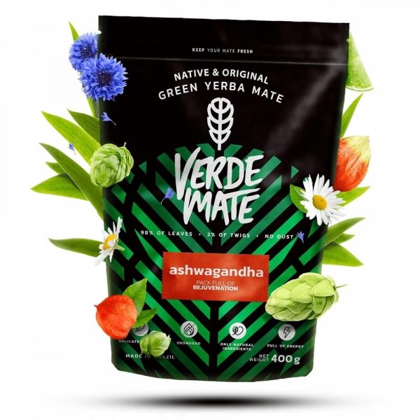 Yerba Verde Mate Green Ashwagandha 0,4kg 400g Jaśmin