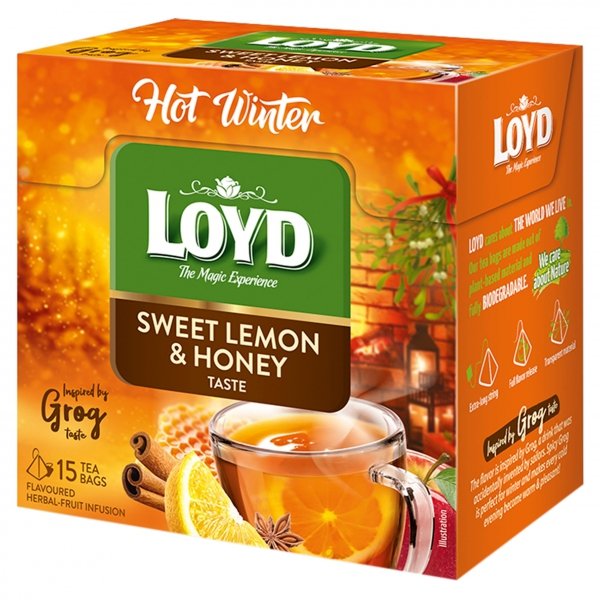 Łagodna Herbata Owocowa Rooibos Miód Wanilia Wyjątkowy Aromat 20 T. LOYD