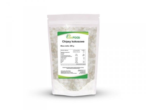 Chipsy kokosowe Vivio 250 g kokos bez konserwantów