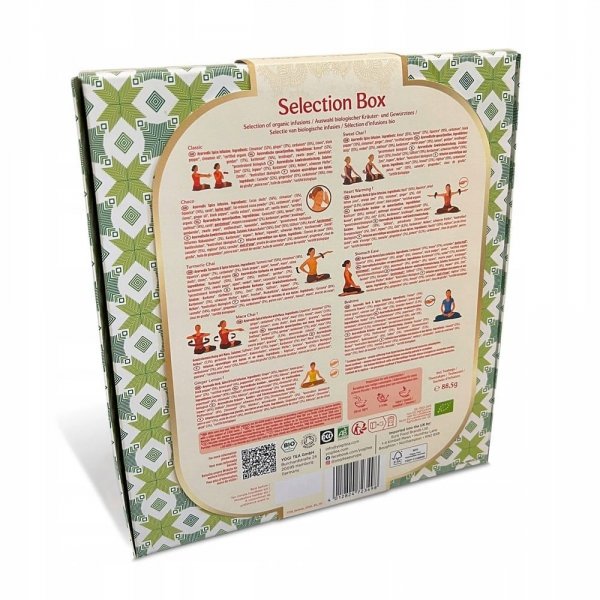 Zestaw herbat w pudełku prezentowym Yogi Tea Selection Box 9x5 torebek