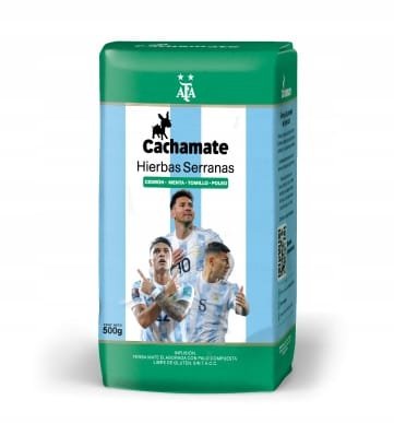 Yerba Mate Cachamate Hierbas Serranas con Cedron 500g - Mundial Argentina