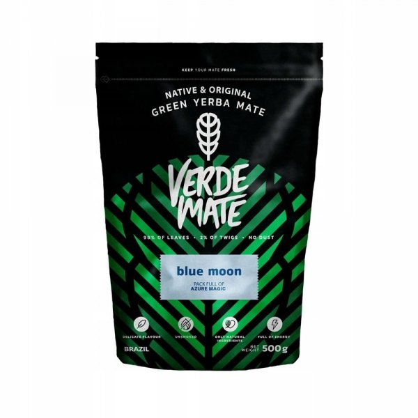 Yerba Mate Verde Mate Green Blue Moon 500g 0,5kg Limonka Klitoria Pea Tea