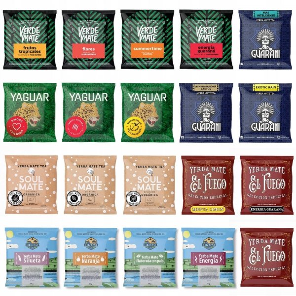 Yerba Mate 1KG NAJLEPSZE GATUNKI 20x50g na START