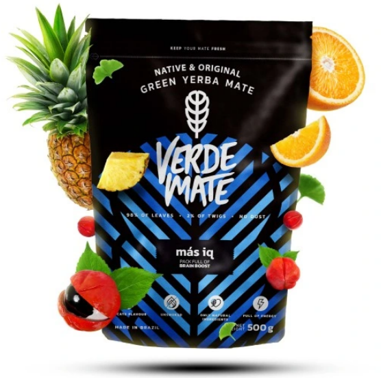 Yerba Mate Green Verde Mate Mas IQ 500g żeń szeń