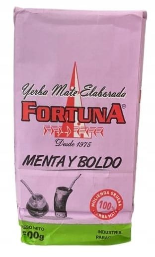 Yerba Mate Fortuna Compuesta Menta y Boldo 500g Paragwaj