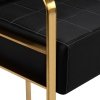 Gabbiano Sofa do poczekalni Avila złoto czarna