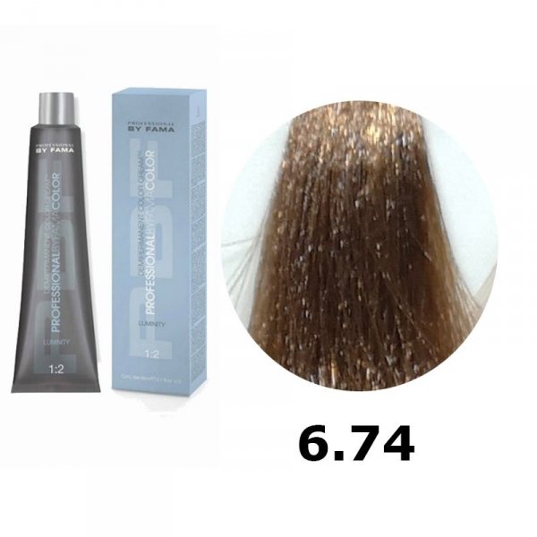 BY FAMA LUMINITY FARBA BEZ AMONIAKU 80ML 6.74 CIEMNY CZEKOLADOWY BLOND