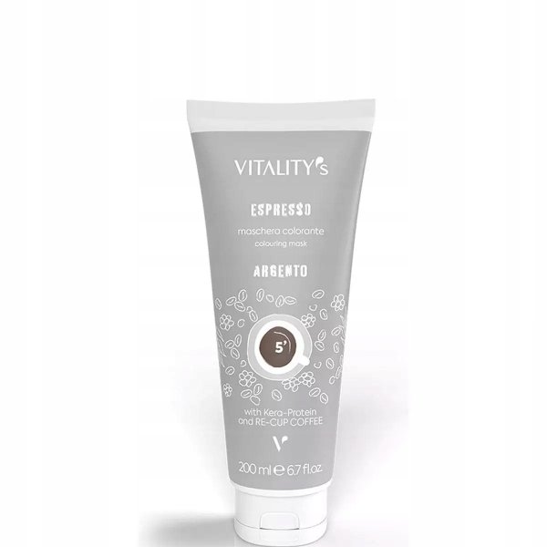 Vitalitys Espresso RE-CUP COFFEE balsam koloryzujący Argento srebrny 200ml