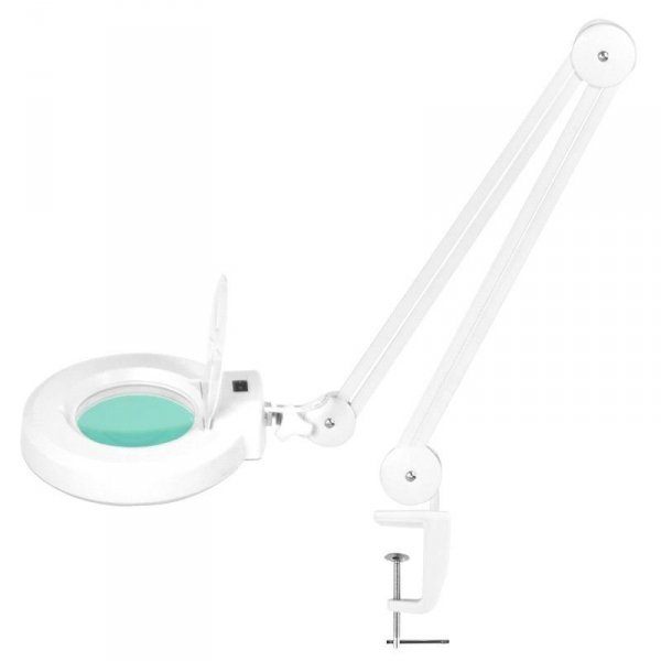 Fotel kosmetyczny 202 Basic + stolik kosmetyczny 1040 + lampa lupa led S5