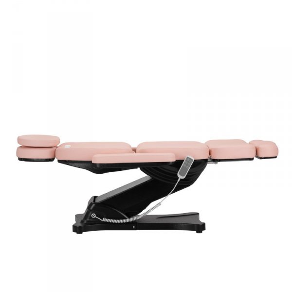 Elektryczny fotel kosmetyczny SILLON CLASSIC 3 silniki różowo czarny