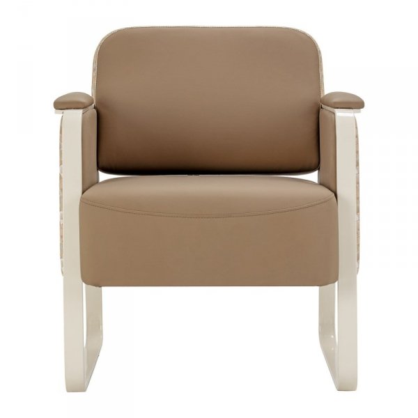 Fotel do poczekalni Omega Grandeur jasnobrązowy