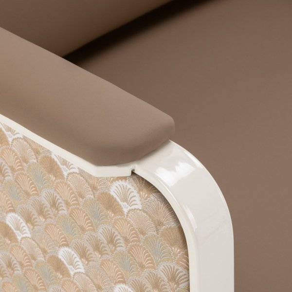 Fotel do poczekalni Omega Grandeur jasnobrązowy