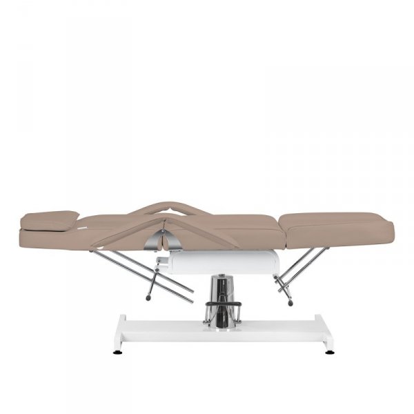 Fotel kosmetyczny hydrauliczny Sillon v2 210 szarobrązowy