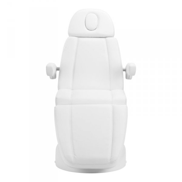 Fotel kosmetyczny elektryczny Azzurro Lux 4 silniki z kołyską biały