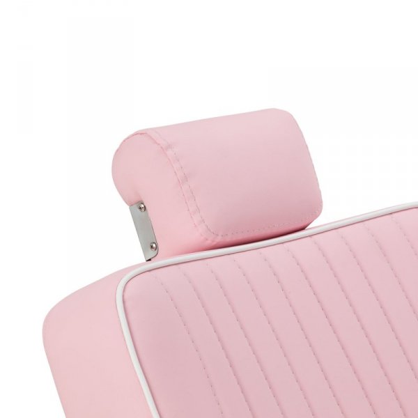 Fotel barberski Gabbiano Visionerio różowy