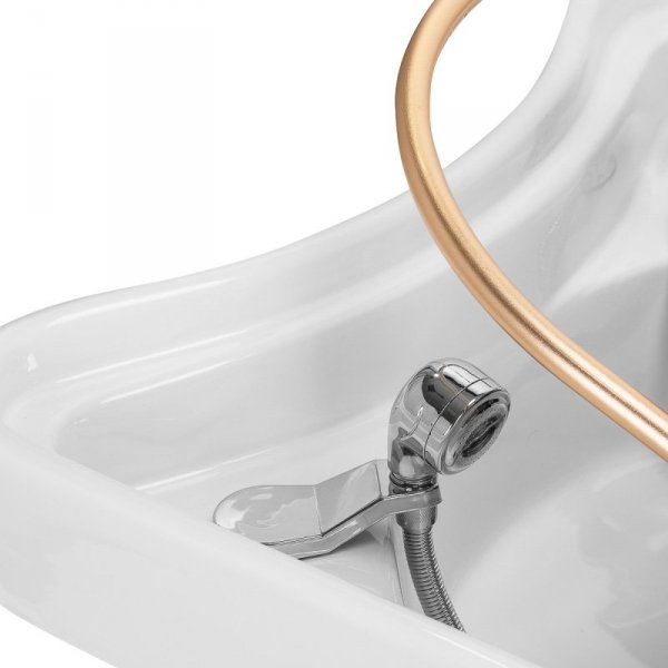 Myjnia fryzjerska z leżanką Head Spa Gabbiano 017 czarna