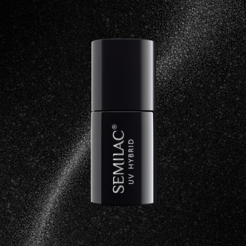 SEMILAC 614 SILVER LAKIER HYBRYDOWY 7 ML CAT EYE