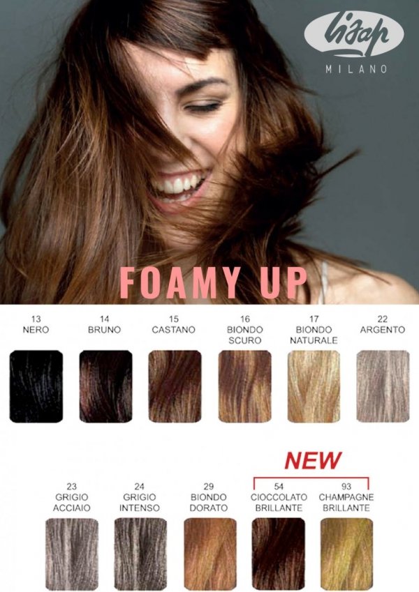 LISAP FOAMY UP PIANKA KOLORYZUJĄCA WŁOSY 200 ML 17 ŚREDNI BLOND