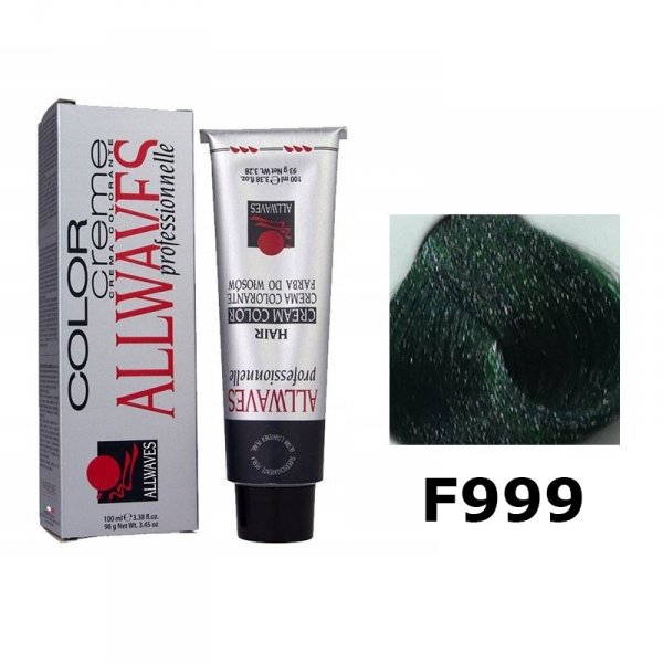 ALLWAVES FARBA DO WŁOSÓW 100ML F999 POŁYSKUJĄCY SZMARAGD