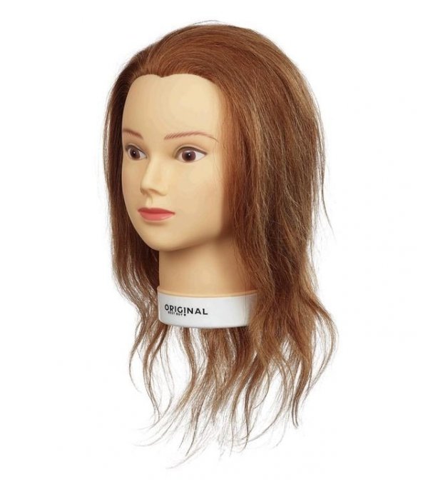 ISALINE 40 CM GŁÓWKA FRYZJERSKA TRENINGOWA NATURALNY WŁOS