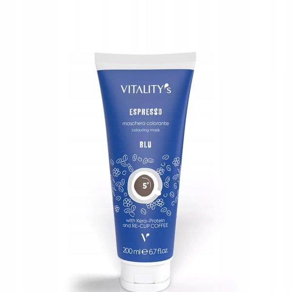 Vitalitys Espresso RE-CUP COFFEE balsam koloryzujący Niebieski Blue 200ml
