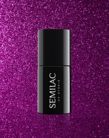 SEMILAC 256 UV HYBRID PLATINIUM VIOLET  LAKIER HYBRYDOWY 7ML