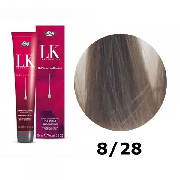 LISAP MILANO LK FARBA DO WŁOSÓW 8/28 OPC PERŁOWY POPIELATY JASNY BLOND