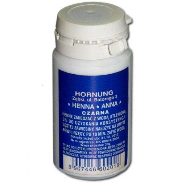 Henna do brwi Hornung czarna 20g