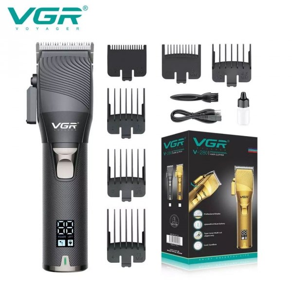VGR V-280 Maszynka fryzjerska metalowa czarna