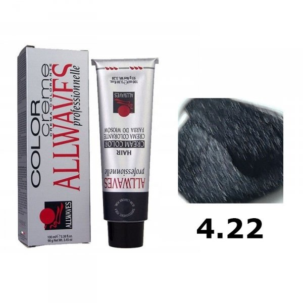 ALLWAVES FARBA DO WŁOSÓW 100ML 4.22 CZARNA JAGODA