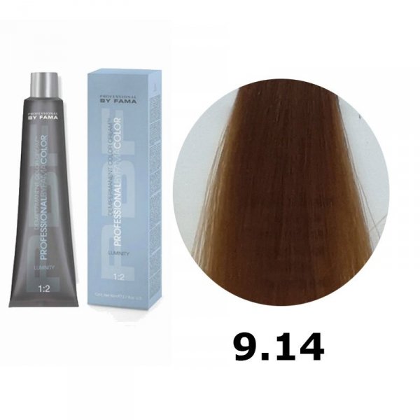 BY FAMA LUMINITY FARBA DO WŁOSÓW 80ML 9.14 BARDZO JASNY ZIMNY MIEDZIANY BLOND