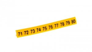 Oznacznik do złączek EZ-5/71-80 żółty R34RR-02050301900 /100szt./