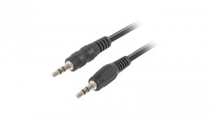 Kabel stereo minijack (M) - minijack (M) 1,2m CA-MJMJ-10CC-0012-BK