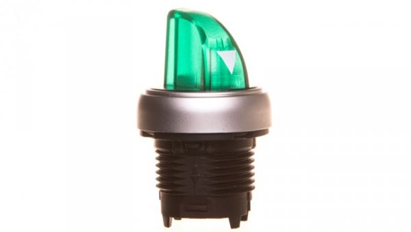 Napęd przełącznika 2 położeniowy zielony z podświetleniem z samopowrotem LPCSL1213