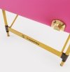 Łóżko kosmetyczne do stylizacji rzęs Premium Space Gold - RÓŻOWE