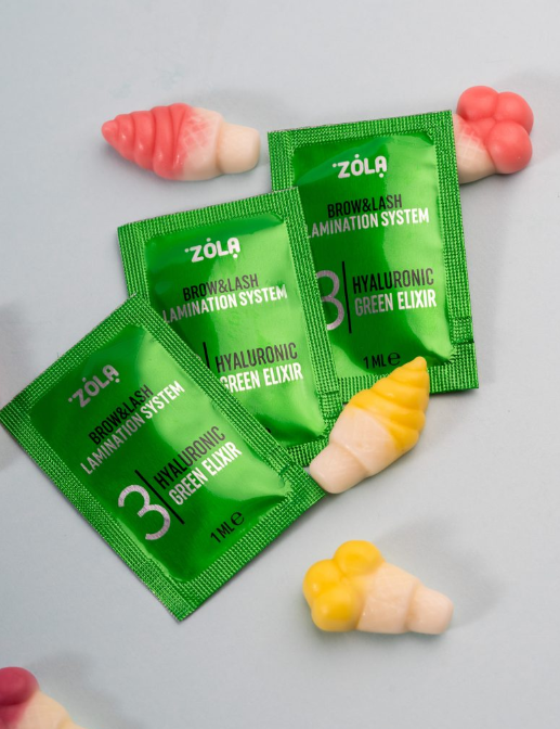 ZOLA Color Lab 03 Hyaluronic Green zestaw saszetek 3 x 1ml