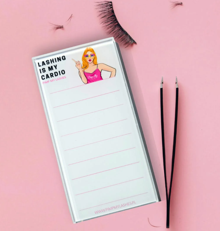 Szklany Holder do rzęs Lashing is my Cardio Pimp My Lashes