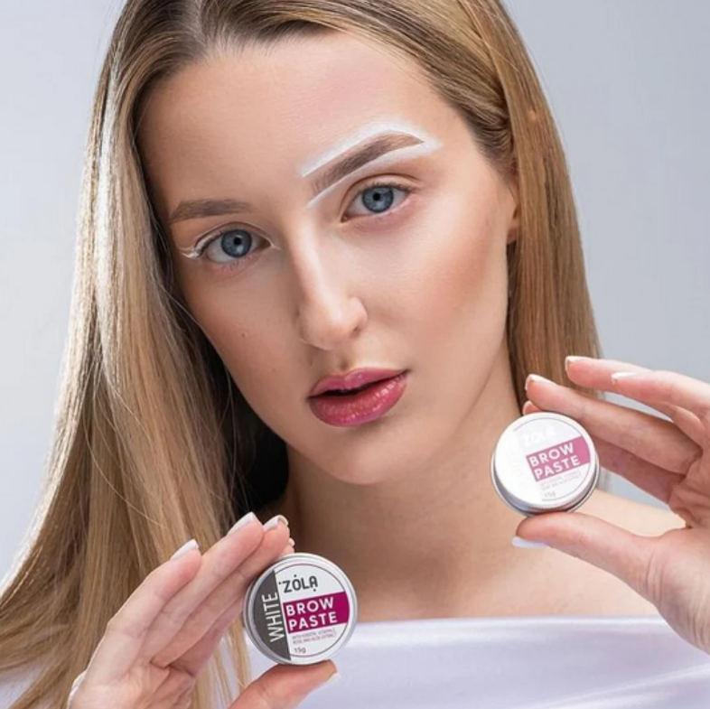 Biała pasta do konturowania brwi 15g Brow Paste Zola