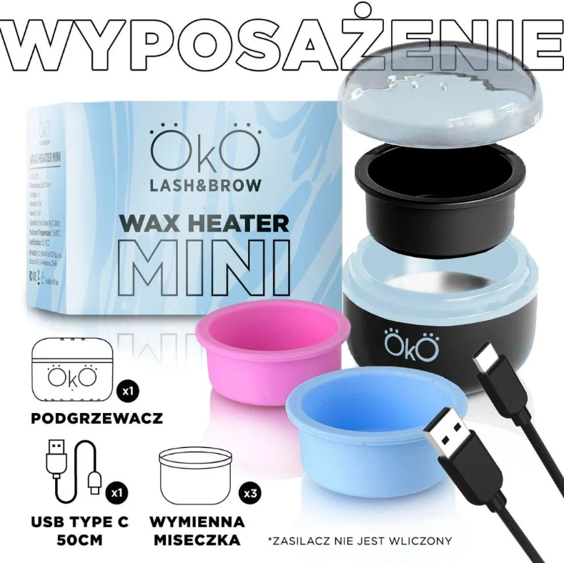 Podgrzewacz do wosku OKO Mini Wax Heater, czarny