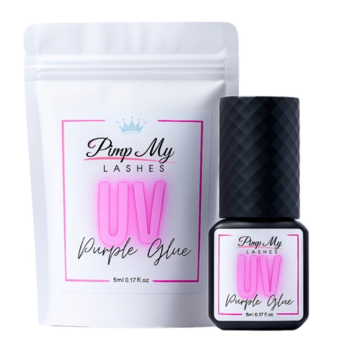 Klej do przedłużania rzęs UV Black /Purple Glue 5 ml Pimp My Lashes