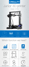 DRUKARKA 3D DIY Ender-3 PRO CREALITY zestaw drukarki do samodzielnego złożenia / rozmiar wydruku 220*220*250mm