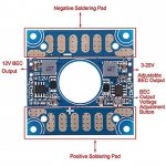 Płytka zasilająca PDB BEC 12V i REG.3V-20V i LC Filter - do CC3D, NAZE32, APM 