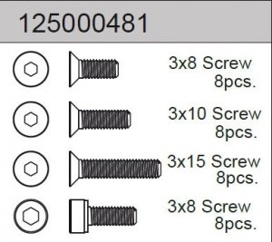 Screw Set B 2WD 