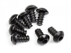 TP. BUTTON HEAD SCREW M3x6mm (HEX SOCKET/8pcs)