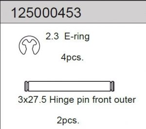 Hinge Pin 3x27.5 mm (2) 2WD 
