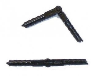 Zawias walcowy ze sztyftem 3,5 x 48mm, czarny (6 szt.)