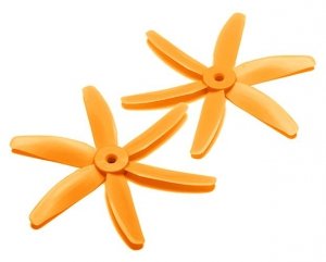 Śmigła Gemfan PC 6 Blade 5x4 pomarańczowe (CW + CCW)