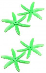GEMFAN: Śmigła Gemfan Glass Fiber Nylon 6 Blade  5x4 zielone (2xCW+2xCCW)